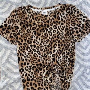 PINK cheetah print top